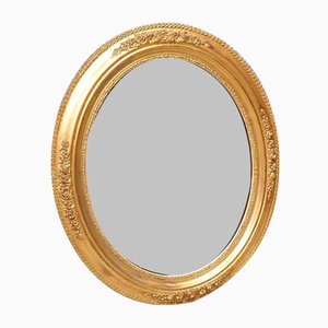 Specchio ovale dorato vintage, Regno Unito