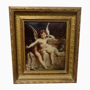 Hervorragendes Chrystoleum von Amor und schlafenden Cherub