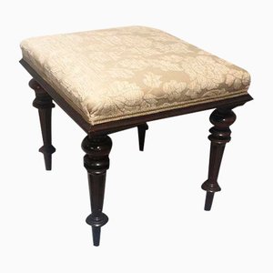 Viktorianischer Hocker aus Mahagoni