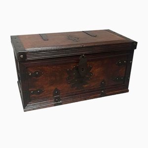 Iron Bound Mahogany Chest