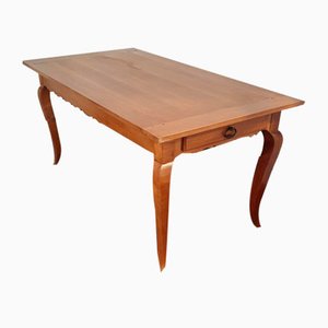 French Farmhouse Kitchen Refectory Dining Table in Cherry