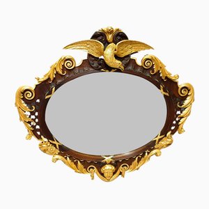 Vintage Mahogany and Parcel Gilt Mirror
