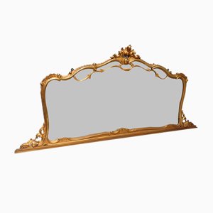 Antique Gilt Overmantle Mirror
