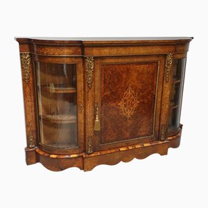 Vintage Burr Walnut Credenza