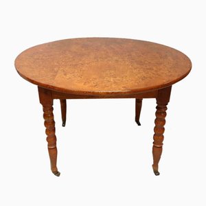 Französischer Vintage Esstisch aus Ulmenholz