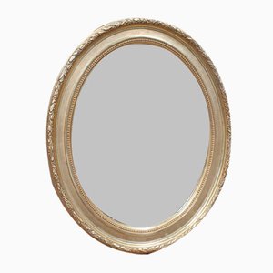 Antique Edwardian Oval Gilt Mirror