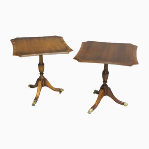 Vintage Stehtische aus Mahagoni, 2er Set