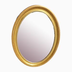 Antique Edwardian Gilt Oval Mirror