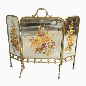 Victorian Folding Fire Screen