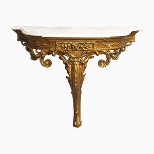 Table Console Antique Dorée, France