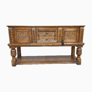 Antikes elisabethanischen Sideboard aus Eiche