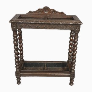 Vintage Umberella Stand in Oak