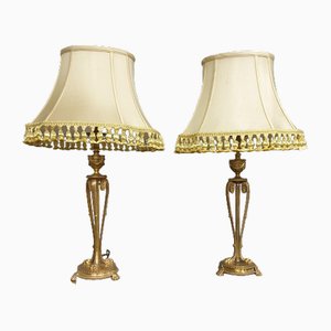 Vintage Ormolu Tischlampen, 2er Set