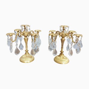 Vintage Ormolu Kandelaber, 2er Set