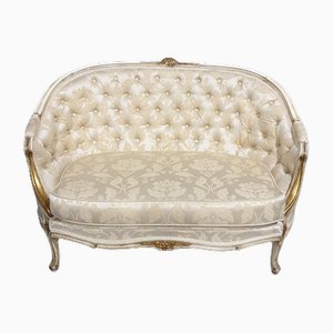 Bemaltes französisches Zweisitzer Sofa, 1920er