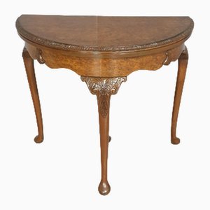 Burr Walnut Game or Console Table