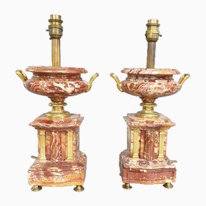 Außergewöhnliche Tischlampen aus Marmor, 2er Set