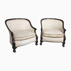 Sessel mit Reif-Rückenlehne, 2er Set