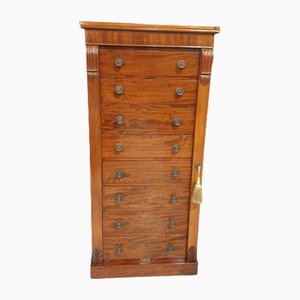 Large Victorian Mahogany Wellington Chest of Drawers