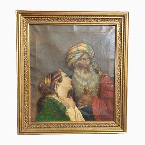 R. A. Bartlett, Figurative Scene, Oil on Canvas, 1880, Framed