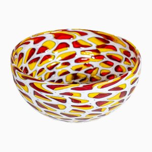Bol en Verre de Murano Murrine, Italie, 1930s