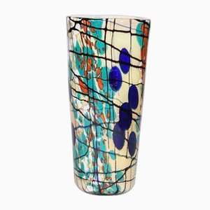 Multicolor Hand Blown Glass Vase from Cenedese, 1980s