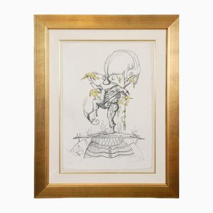Salvador Dali, Serie The Pantagruel, Litografía sobre papel Japón, siglo XX