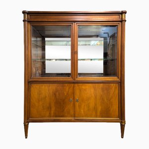 Louis XVI Style Cherry Wood Display Case