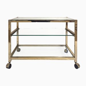 Vintage Brass Bar Cart