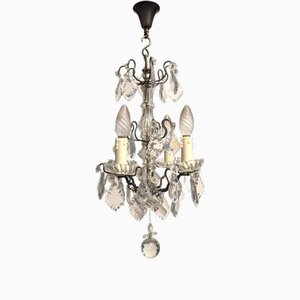 Lustre Cage Style Louix XV avec Pampilles