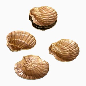 Posacenere a conchiglia in ottone, anni '70