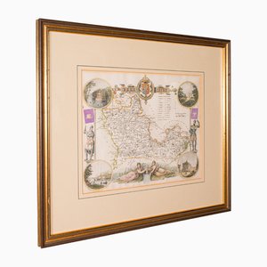 Antike englische Berkshire Karte