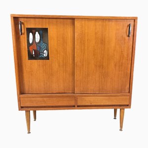 Mueble bar Mid-Century de cerámica de Vigneron, años 60