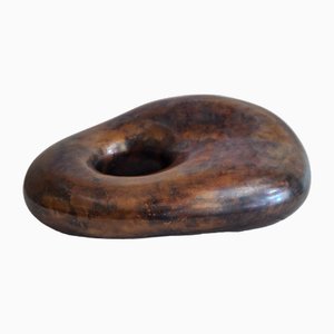 Vintage Abstract Metal Sculpture with Curves, 2000s