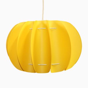 Plafonnier en Plastique Jaune de style Zicoli, 1970s