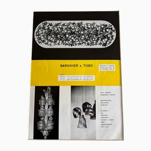 Original Barovier and Toso Advertising Print for Murano Glass, Italy, 1956
