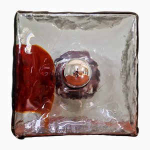 Deckenlampe aus Muranoglas von Mazzega, 1960er