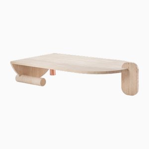 Playing Games Center Table in Travertine by Dooq Details
