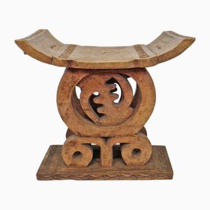 Vintage Ashanti Hocker, 1950er