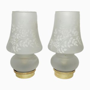 Tischlampen aus Kristall. Spanien, 1990er, 2er Set
