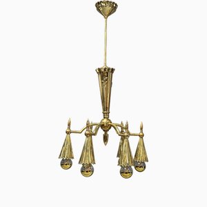 Brass Chandelier attributed to Dagobert Peche, 1915