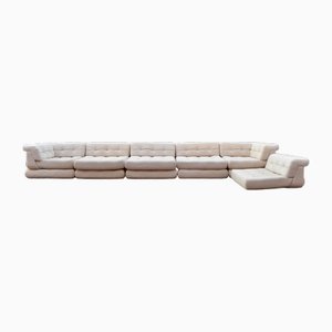 Vintage Mah Jong Modular Lounge Sofa by Hans Hopfer for Roche Bobois, 1970s, Set of 17