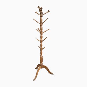 Vintage Wood Coatstand, 1950s