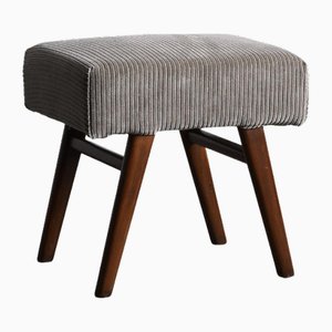 PJ-SI-40-B Low Upholstered Stool by Pierre Jeanneret, 1950s