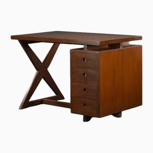 PJ-BU-19-A Administration Desk by Pierre Jeanneret, 1960