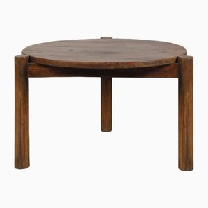 Round PJ-TB-04-A Coffee Table by Pierre Jeanneret, 1950s