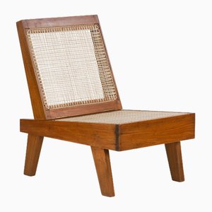 PJ-SI-61-A Folding Lounge Chair by Pierre Jeanneret, 1960