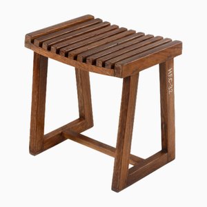 Mid-Century Modern PJ-SI-55-A Stool by Pierre Jeanneret, Chandigarh, 1960s