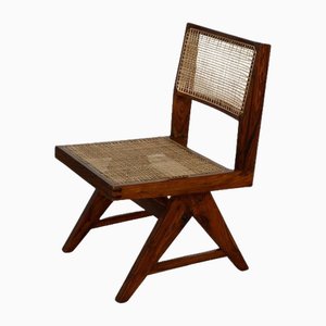 Mid-Century Modern PJ-SI-25-A Low Chair by Pierre Jeanneret, Chandigarh, 1950s