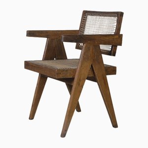 Fauteuil de Bureau PJ-SI-28-B Mid-Century Moderne par Pierre Jeanneret, 1950s